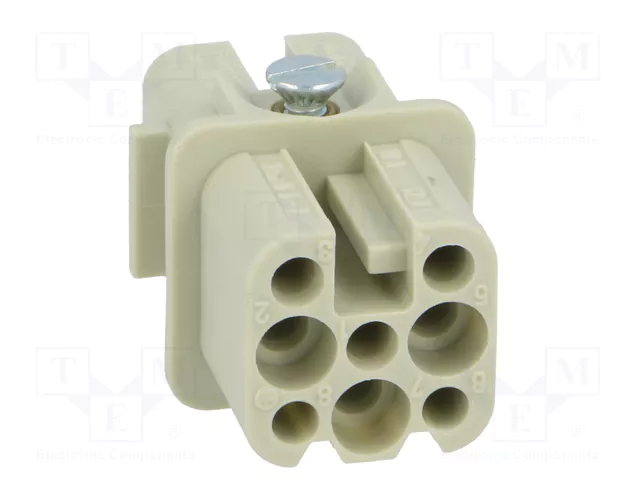 HARTING Han® D Plantilla de contacto hembra 8 pines