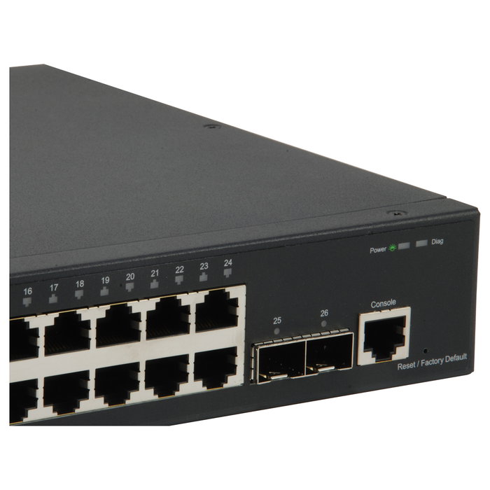Level One GTL-2661 Switch Gestionado L2 de 26 Puertos con 2x 10GbE SFP+