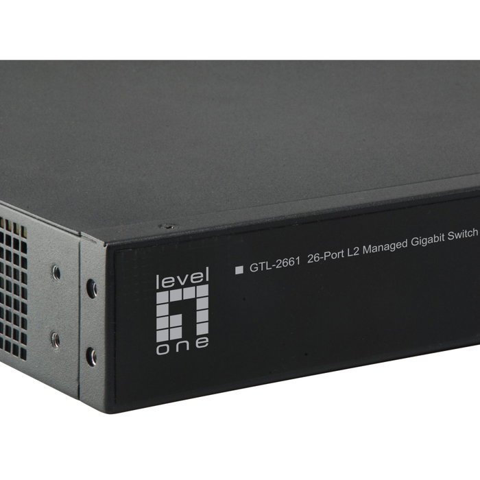 Level One GTL-2661 Switch Gestionado L2 de 26 Puertos (24x GE, 2x SFP+)