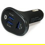 Conceptronic CARDEN06B Cargador de Coche 3 Puertos USB-A 31.5W para Encendedor, 5V, Negro