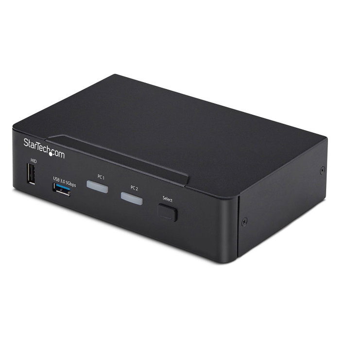 Startech.com Switch KVM DisplayPort 2 Puertos 4K 60Hz DP 1.2 HDCP 1.4 Hub USB 3.0 EDID Negro Startech.com Switch KVM DisplayPort 2 Puertos 4K 60Hz DP 1.2 HDCP 1.4 Hub USB 3.0 EDID Negro