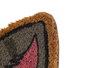Felpudo Forma Gato Giftdecor 60x1.5x40cm Fibra de Coco y PVC Gris/Rosa (Set de 10)
