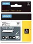 Dymo RHINO ID1 Cinta de Etiquetas de Nylon Flexible 19mm x 3,5m Negro/Blanco