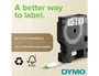 Dymo RHINO Cinta de Nylon Flexible ID1-19 Negro sobre Blanco 19mm x 3,5m