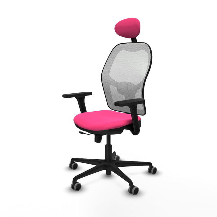 PIQUERAS Y CRESPO Silla de oficina Jorquera Rosa y Blanco PIQUERAS Y CRESPO Silla de oficina Jorquera Rosa y Blanco