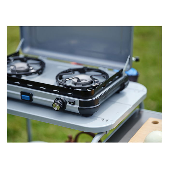 CAMPINGAZ Hornillo de Camping Kitchen 2 MAXI CV, 2 zonas, 3600W, Plegable, Combustible líquido, 4.4 kg