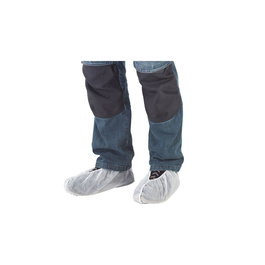 Wolfcraft Protector de calzado 4877000 Pack 2 pares, vellón, banda elástica, longitud 40cm, hasta talla 48