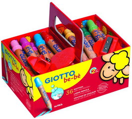 Giotto Lápices de Colores Bebe Super Schoolpack 36 Unidades + 2 Sacapuntas