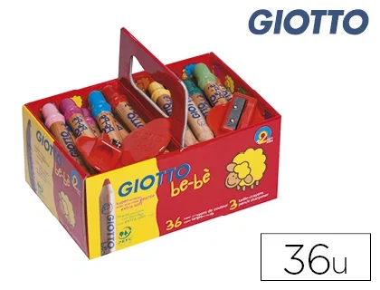 Giotto Lápices de Colores Bebe Super Schoolpack 36 Unidades + 2 Sacapuntas Giotto Lápices de Colores Bebe Super Schoolpack 36 Unidades + 2 Sacapuntas
