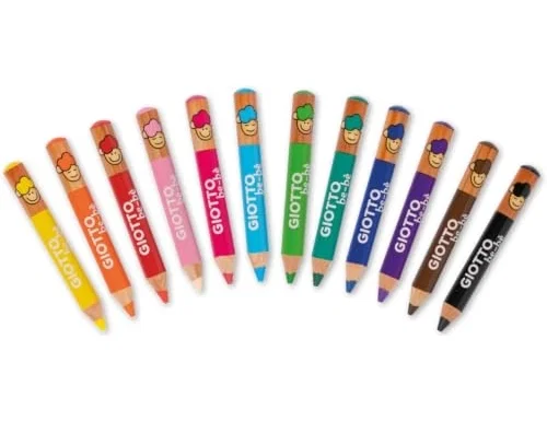 Giotto be-bè Super Schoolpack de 36 lápices de colores con sacapuntas Giotto be-bè Super Schoolpack de 36 lápices de colores con sacapuntas