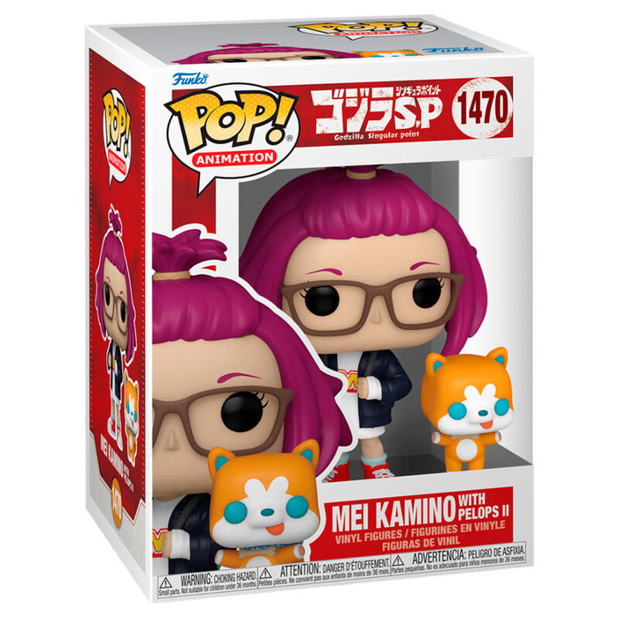 Funko Figura POP Godzilla Singular Point Mei Kamino with Pelops II Vinilo 9cm Caja Regalo