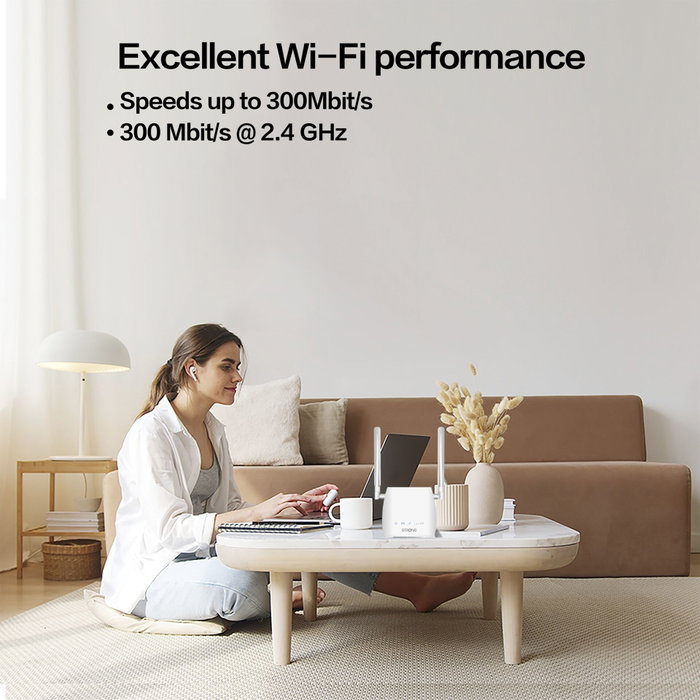 Strong 4G LTE Mini Router Wi-Fi 300 Blanco