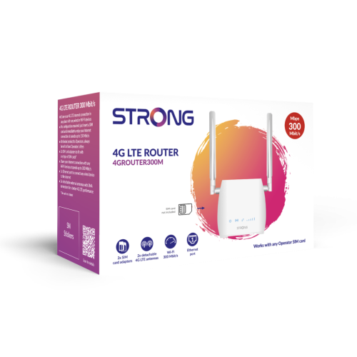 Strong Strong 300M Router Portátil 4G LTE Wi-Fi 300Mbps Blanco Strong Strong 300M Router Portátil 4G LTE Wi-Fi 300Mbps Blanco