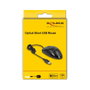DeLOCK Ratón Óptico de Escritorio USB Silencioso Negro