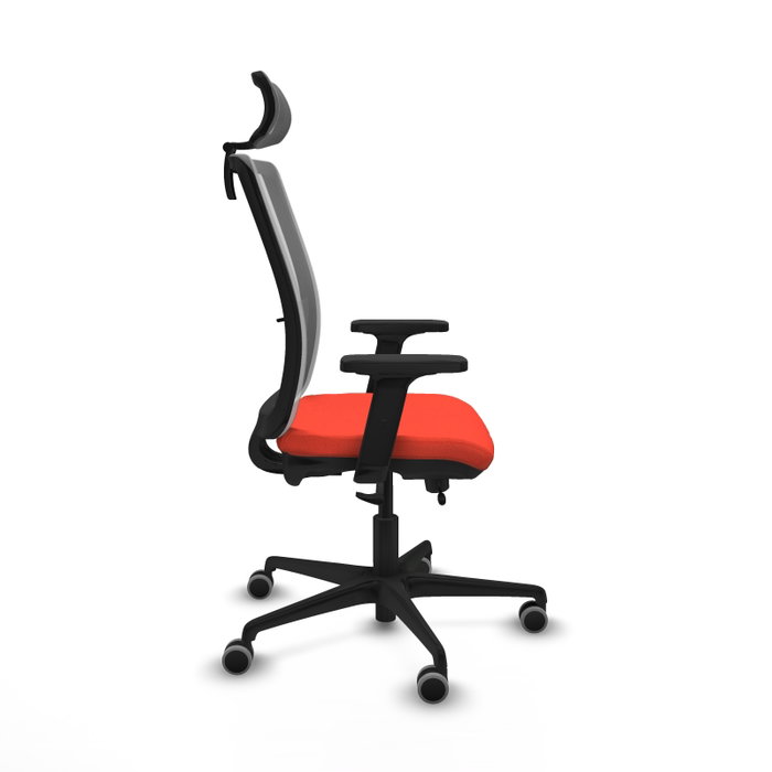 PIQUERAS Y CRESPO Silla de oficina Haches Naranja oscuro y Gris PIQUERAS Y CRESPO Silla de oficina Haches Naranja oscuro y Gris