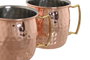 DKD Home Decor Set de 2 Tazas Coctel Moscow en Acero Inoxidable
