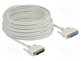 DeLOCK Cable serie D-Sub 25 macho a hembra 20 m