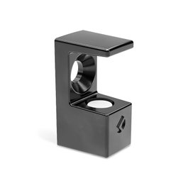 ITALIANA FERRAMENTA Soporte estante para cristal GRACE negro para 8 mm