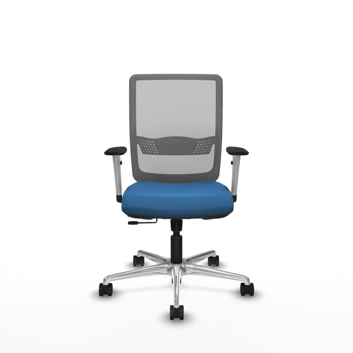PIQUERAS Y CRESPO Silla de oficina Haches Azul claro y Gris