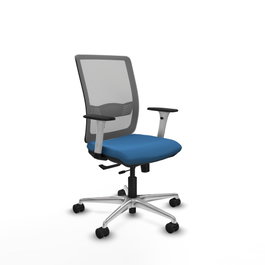 PIQUERAS Y CRESPO Silla de oficina Haches Azul claro y Gris