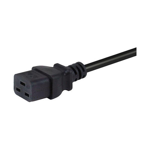 EQUIP 112131 Cable de Corriente C20 a C19 3m Negro