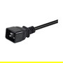 EQUIP 112131 Cable de Corriente C20 a C19 3m Negro