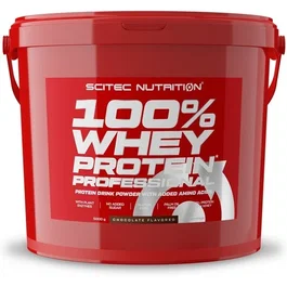 Scitec Nutrition 100% Whey Protein Professional 5000g Fresa - Proteína de Suero para Aumentar y Mantener Masa Muscular - Sin Gluten