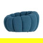 Sillón Azul Tejido-Madera 92 X 89 X 61 cm