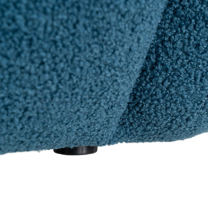 Sillón Azul Tejido-Madera 92 X 89 X 61 cm