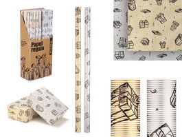 ARTE REGAL Rollo Papel Regalo 70x200 cm Diseños Surtidos (Set de 50)
