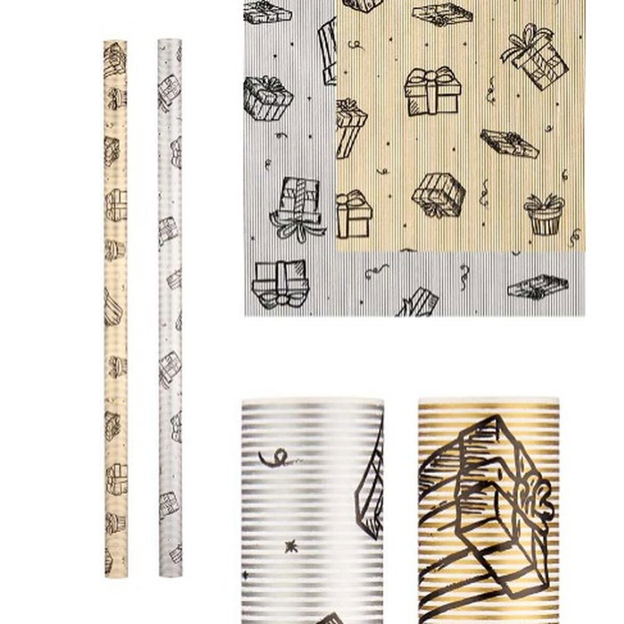 ARTE REGAL Rollo Papel de Regalo Surtido 70x200