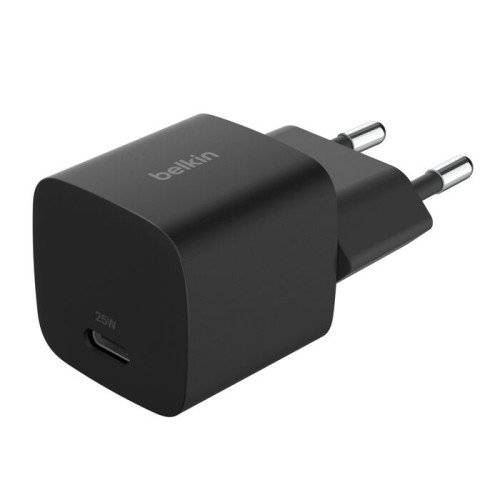 Belkin WCA012KQBK Cargador de Pared USB-C PD de 25W con PPS, Negro Belkin WCA012KQBK Cargador de Pared USB-C PD de 25W con PPS, Negro