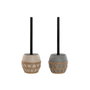 DKD Home Decor Escobillero Dolomite Fibra 11x11x38cm Surtido de 2 Unidades
