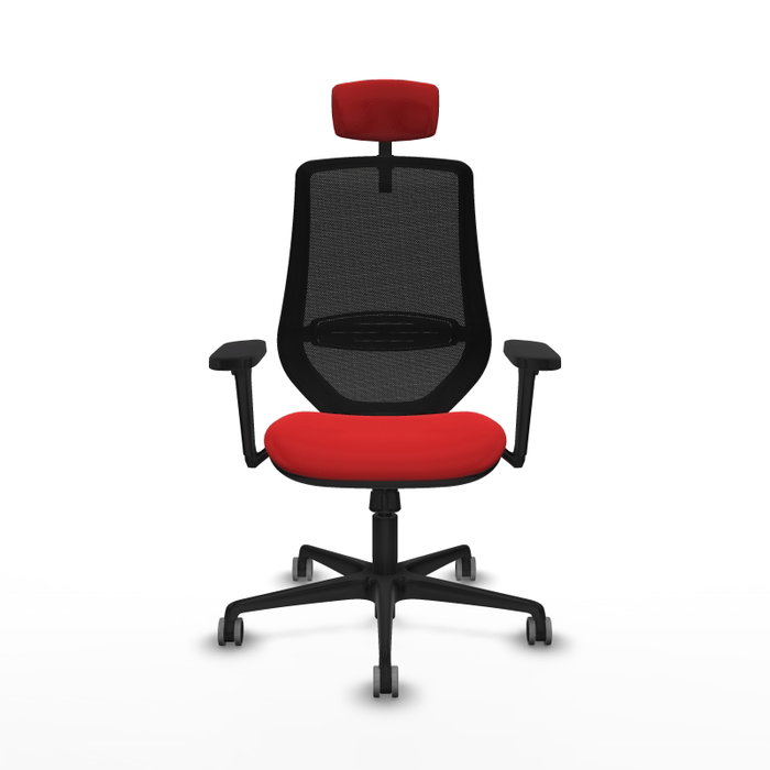 PIQUERAS Y CRESPO Silla de oficina Mardos con Mecanismo Sincro Rojo/Negro PIQUERAS Y CRESPO Silla de oficina Mardos con Mecanismo Sincro Rojo/Negro