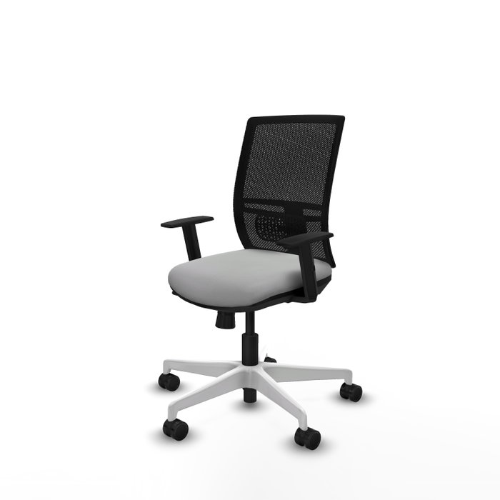 PIQUERAS Y CRESPO Silla de oficina Yunquera con mecanismo Sincro/Traslack Gris claro y Negro PIQUERAS Y CRESPO Silla de oficina Yunquera con mecanismo Sincro/Traslack Gris claro y Negro