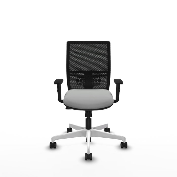 PIQUERAS Y CRESPO Silla de oficina Yunquera con mecanismo Sincro/Traslack Gris claro y Negro PIQUERAS Y CRESPO Silla de oficina Yunquera con mecanismo Sincro/Traslack Gris claro y Negro