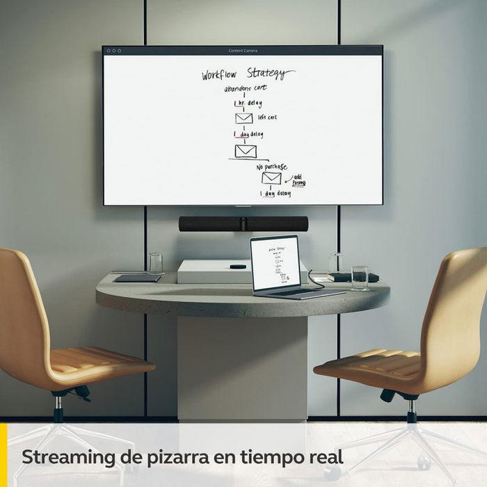 Jabra PanaCast 50 - Sistema de Videoconferencia para Salas 4K Ultra HD 180° con Audio Profesional y Plug & Play