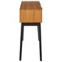 Home Deco Factory Consola con 2 Cajones Lounge 100x35x80 cm Estructura de Partículas y MDF Patas de Pino