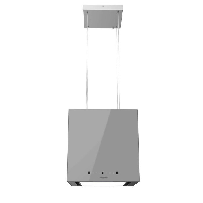 Cecotec Campana isla Bolero Flux CCT 448000 vidrio gris A++ 800m³/h táctil