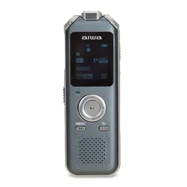 Aiwa DVR-M700 Dictáfono Digital de Voz, 16GB Memoria Interna, Grabación 275h, Pantalla OLED, Micrófono 3, USB Tipo-C, Radio FM, Color Azul