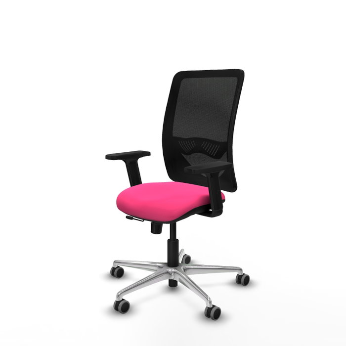 PIQUERAS Y CRESPO Silla de oficina Zulema Rosa con Malla Negra PIQUERAS Y CRESPO Silla de oficina Zulema Rosa con Malla Negra