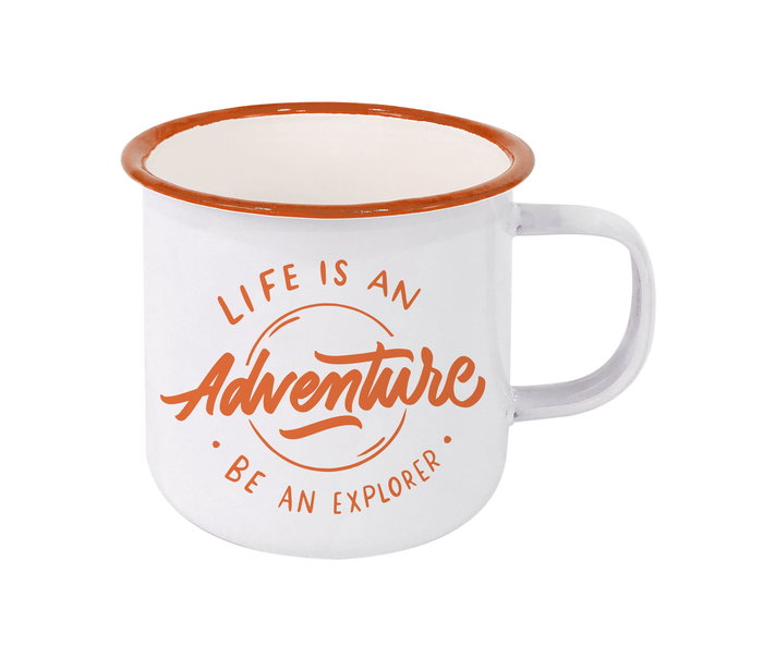 Privilege Taza Esmaltada Blanca con Frases 500 ml - Ancho 10 cm, Alto 8.9 cm, Largo 13 cm (24 Unidades) Privilege Taza Esmaltada Blanca con Frases 500 ml - Ancho 10 cm, Alto 8.9 cm, Largo 13 cm (24 Unidades)