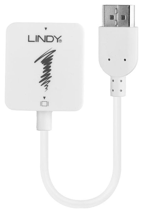 Lindy Adaptador HDMI a DisplayPort 4K 3840x2160 Blanco 38146