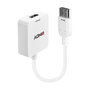 Lindy Adaptador HDMI a DisplayPort 4K 3840x2160 Blanco 38146