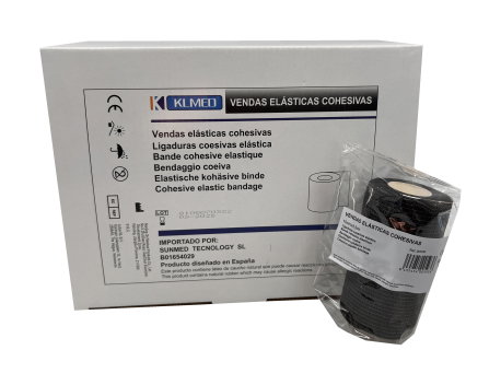 Venda cohesiva 10cm x 4,5m negro 1ud Venda cohesiva 10cm x 4,5m negro 1ud