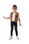 Creaciones Llopis Disfraz Infantil Hippie Chaleco Peace T-3 para Niños de 7-9 Años Marrón