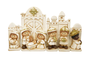 DKD Home Decor Set de Nacimiento de 5 Piezas en Resina Blanco y Dorado