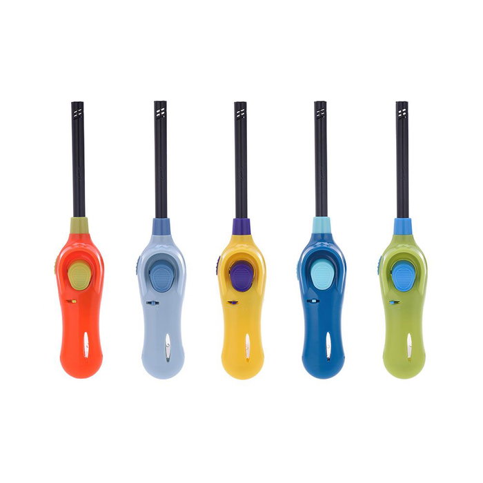 Prof Encendedor Electrónico Recargable Cuello Largo Colores Surtidos Blister