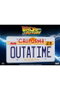 DOCTOR COLLECTOR Réplica matrícula DeLorean Outatime Regreso al Futuro