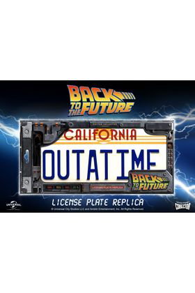 DOCTOR COLLECTOR Réplica matrícula DeLorean Outatime Regreso al Futuro